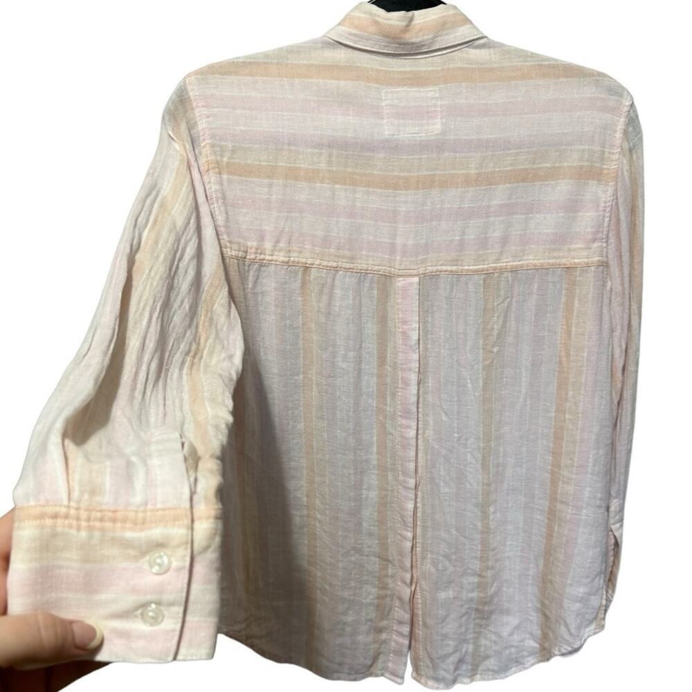 Rails Mara Just Peachy Button Down In Pink & Oran… - image 4